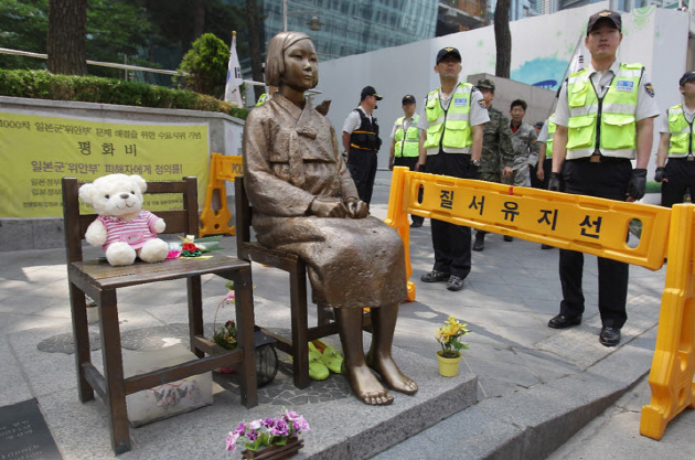 The statue honoring ‘Comfort Women’