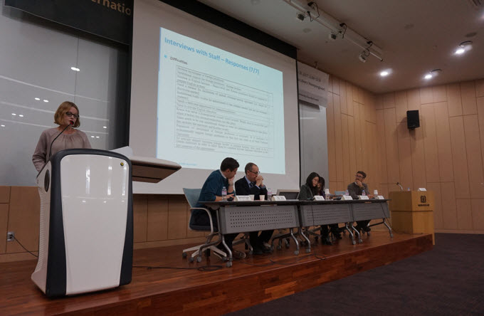 Professor Hilary Finchum-Sung and the panels